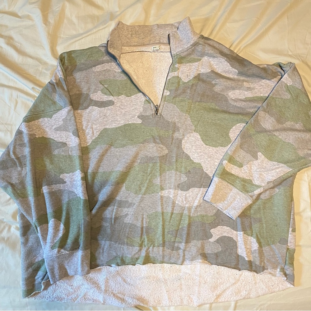 Aerie camp 1/4 zip sweatshirt